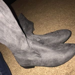 suede knee high boots